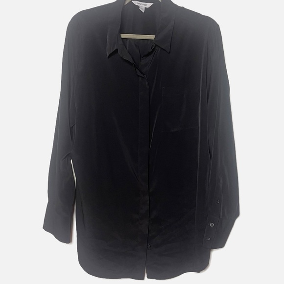 Nine West black neutral button down size XL - Picture 1 of 3